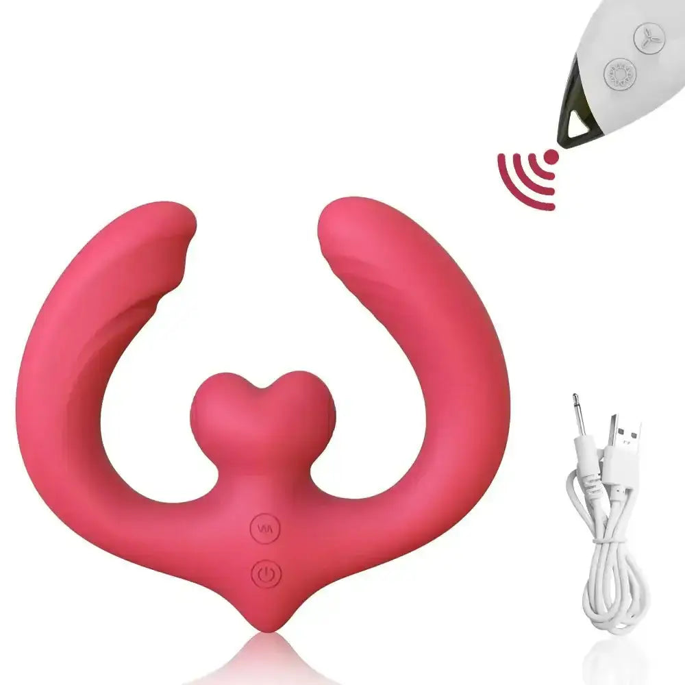 G-Spot Double-Ended Sex Toys Dildo Vibrator for Women Lesbian Couples 7 Vibration Vibrators Strapless Strap-on Adults
