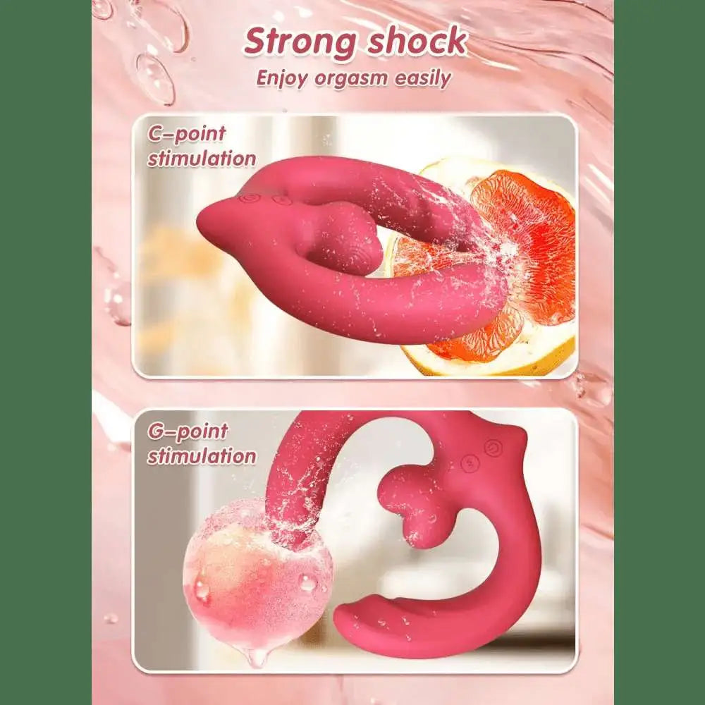 G-Spot Double-Ended Sex Toys Dildo Vibrator for Women Lesbian Couples 7 Vibration Vibrators Strapless Strap-on Adults
