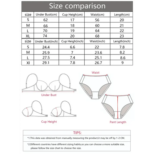 2 - piece Sexy Multi - color Lingerie Set For Women's Gathering Push Up Underwear For Women's Flower Underwear Set A2155 - The Lady's Haven