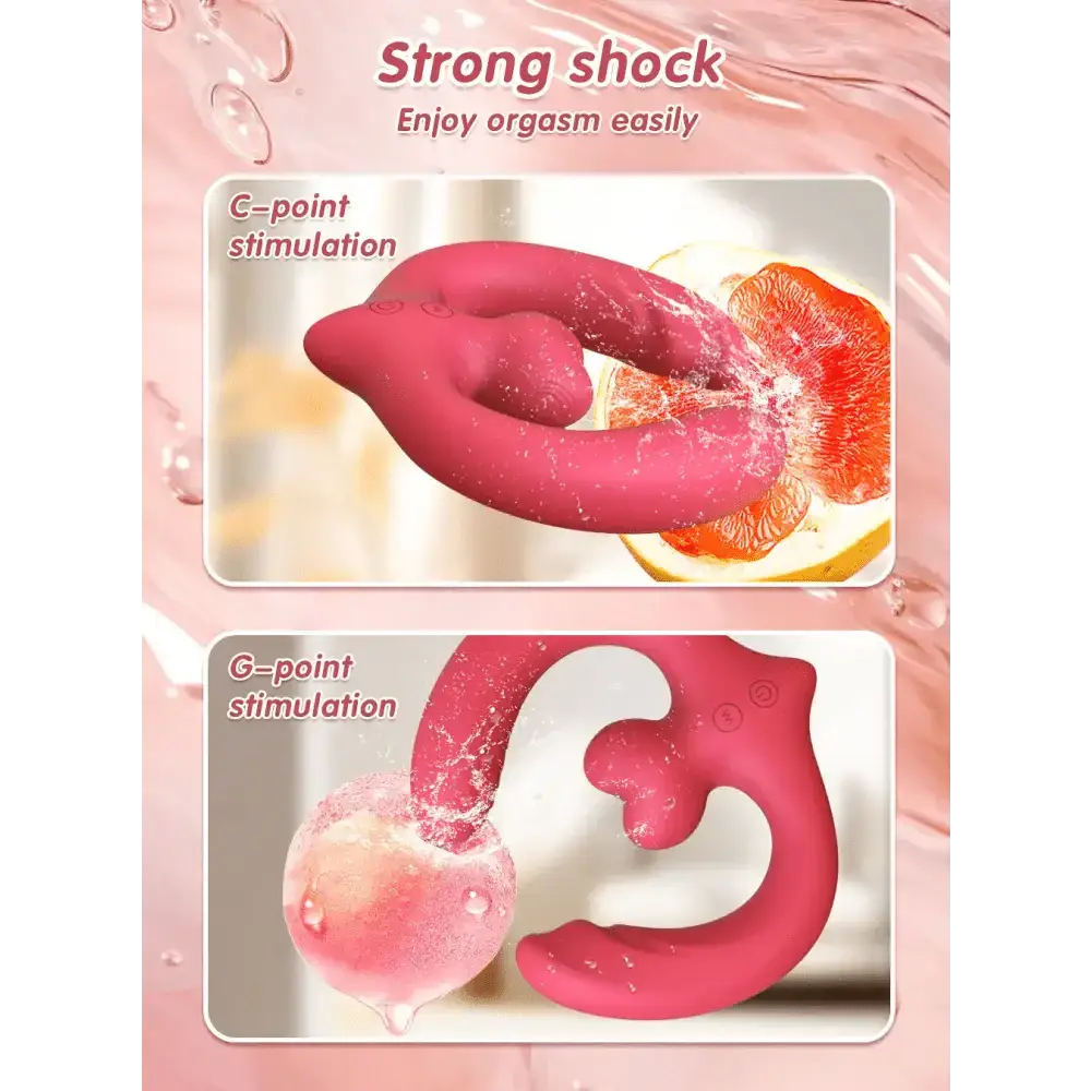 APP Strapless Strap-On G-Spot Dildo Vibrator Realistic Double-Ended Vibrating Butt Plug Anal Sex Toys for Women