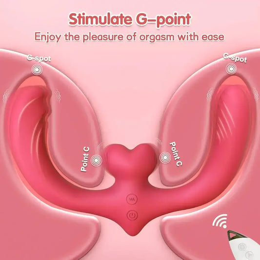G-Spot Double-Ended Sex Toys Dildo Vibrator for Women Lesbian Couples 7 Vibration Vibrators Strapless Strap-on Adults