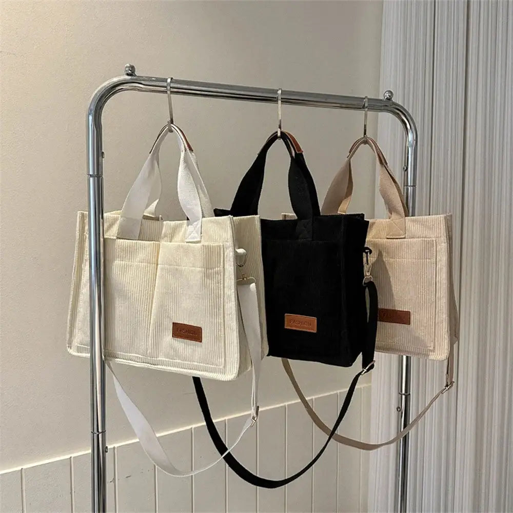 Ladies’ Handbag Large Capacity New Fashionable Canvas Bag - Handbags