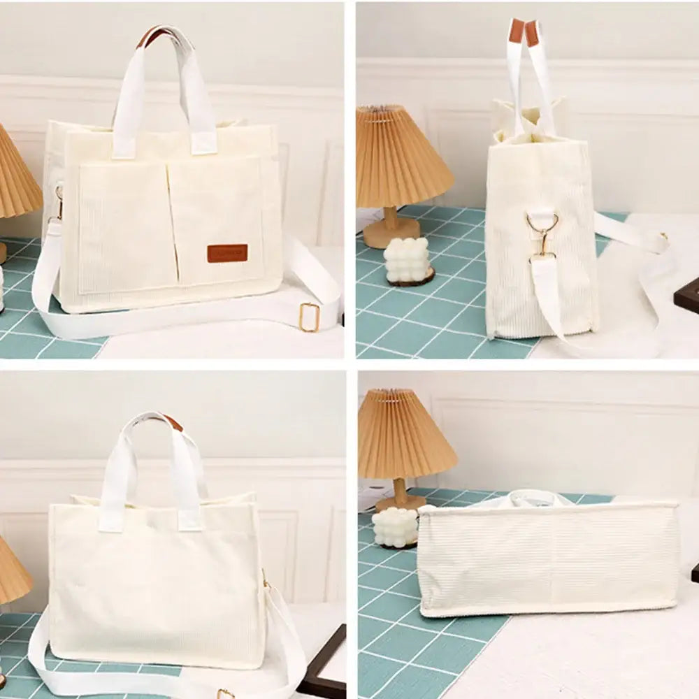 Ladies’ Handbag Large Capacity New Fashionable Canvas Bag - Handbags